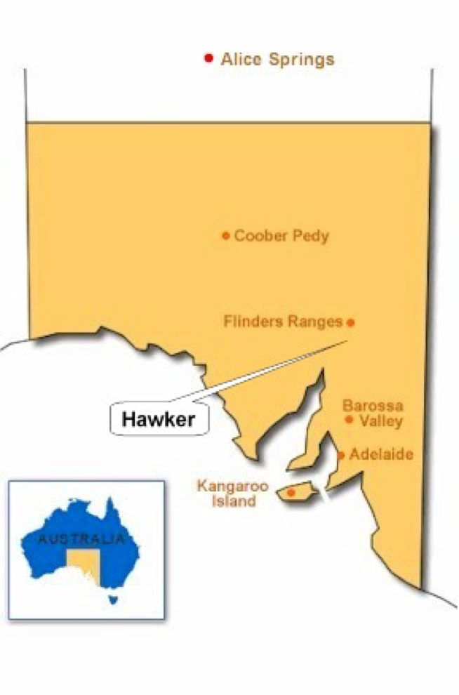 Flinders Ranges tour map